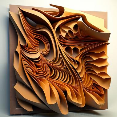 3D model st abstract painting (STL)